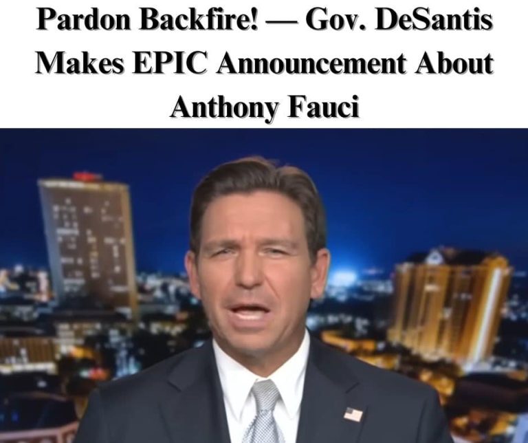 Gov. DeSantis Slams Fauci: Makes EPIC