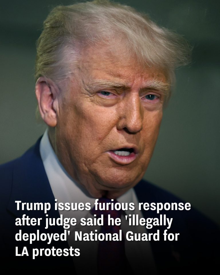 Trump issues furious response after judge said he ‘illegally deployed’ National Guard for LA protests