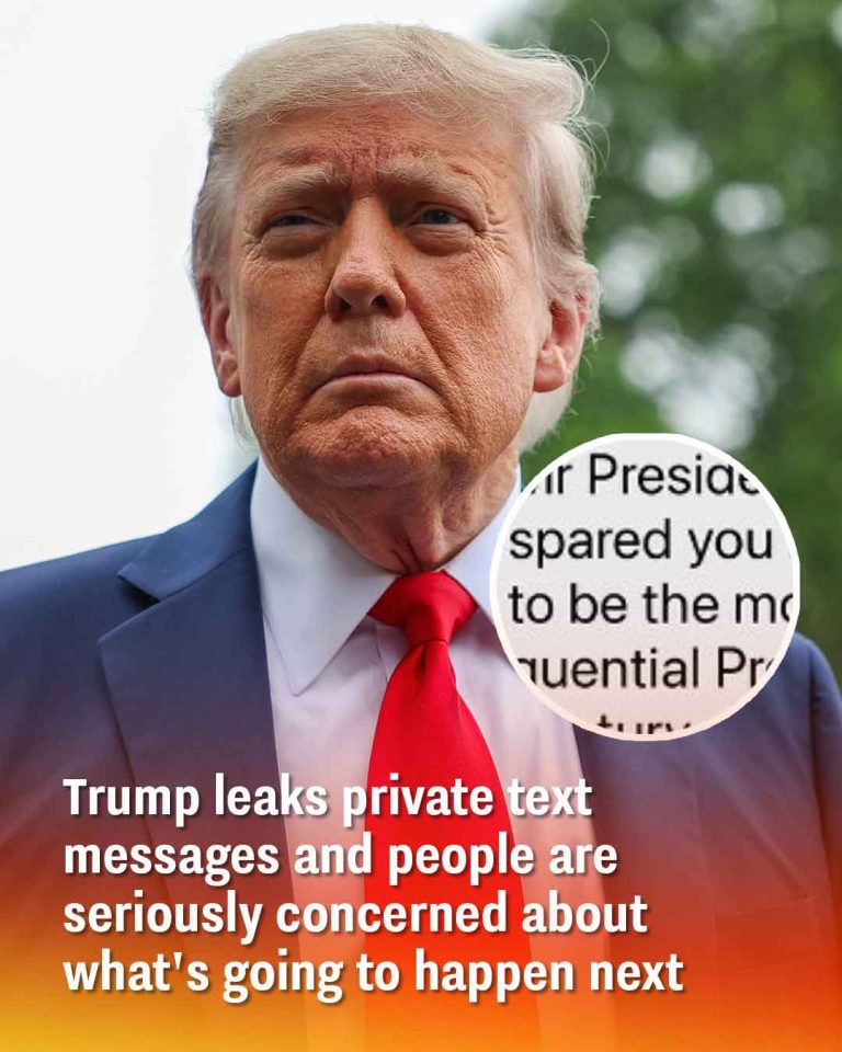 Trump leaks private text messages and people are seriously concerned about what’s going to happen next