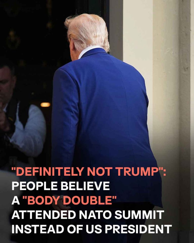 Donald Trump Sparks ‘Body Double’ Discussion After Appearance at NATO Summit in The Hague – Photos