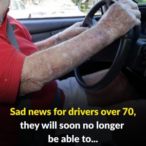 Sad news for drivers over 70, 