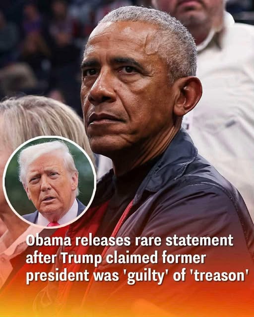 Obama breaks silence with rare statement after…