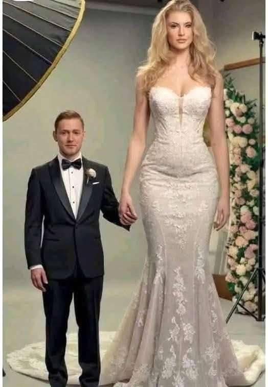 He married a woman who was 6 feet tall and th