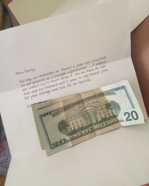 I PAID FOR A STRANGER’S GROCERIES TWO YEARS AGO