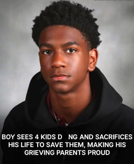 Teen loses his life saving four young kids