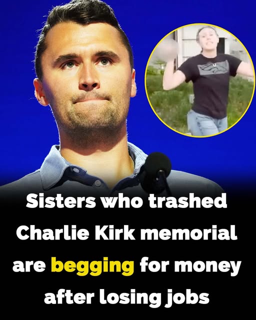 Sisters who trashed Charlie Kirk memorial