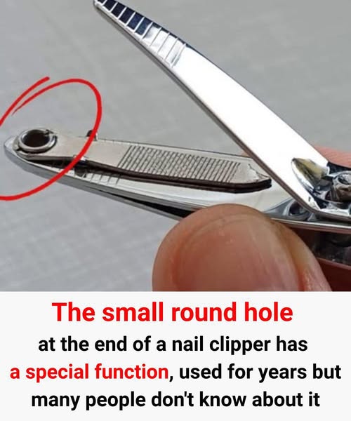 The “small round hole” on the