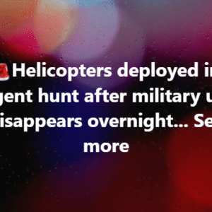 Helicopters deployed in Urgent hunt after