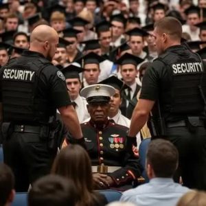 Security Approached a Marine at Graduation