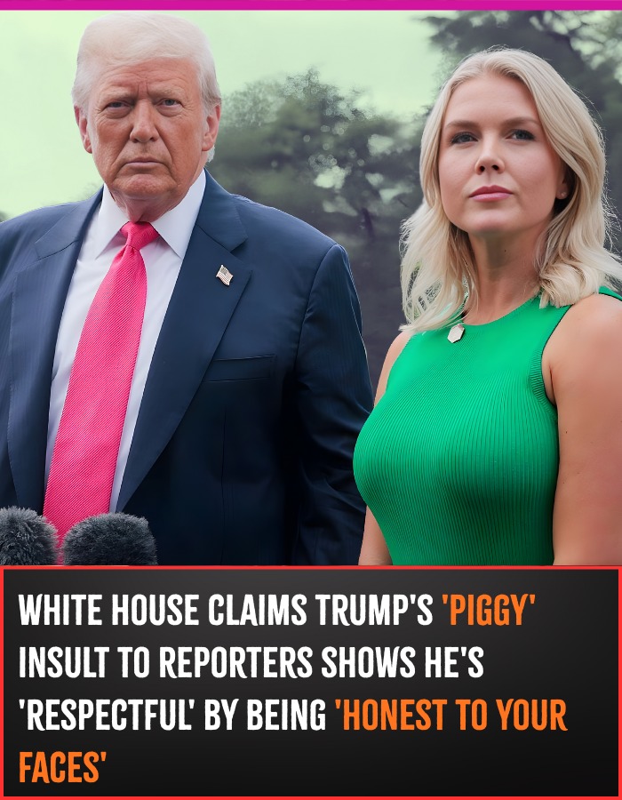 White House claims Trump’s ‘piggy’ insult