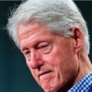 Bill Clinton with tears in their eyes