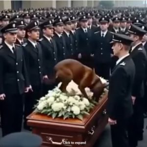 Military dog wouldn’t get off soldier’s casket