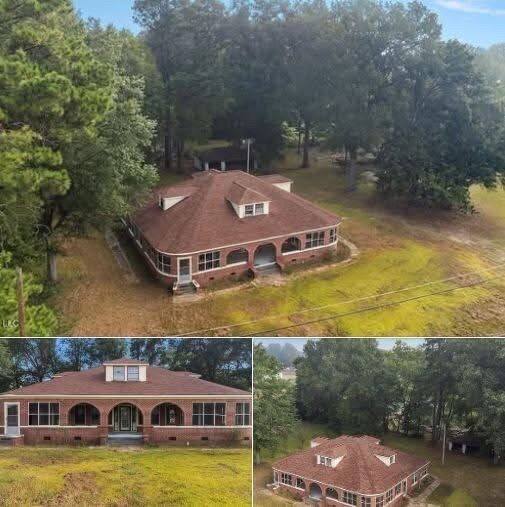 A 1.9-acre property with three beds