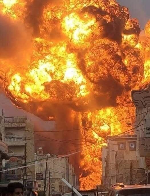 Breaking news as a massive fire erup