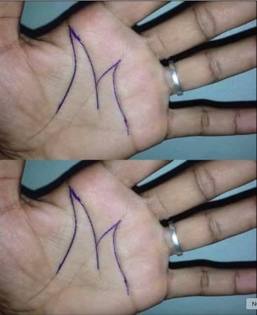 Here’s what the letter ‘M’ on the palm of your hand 