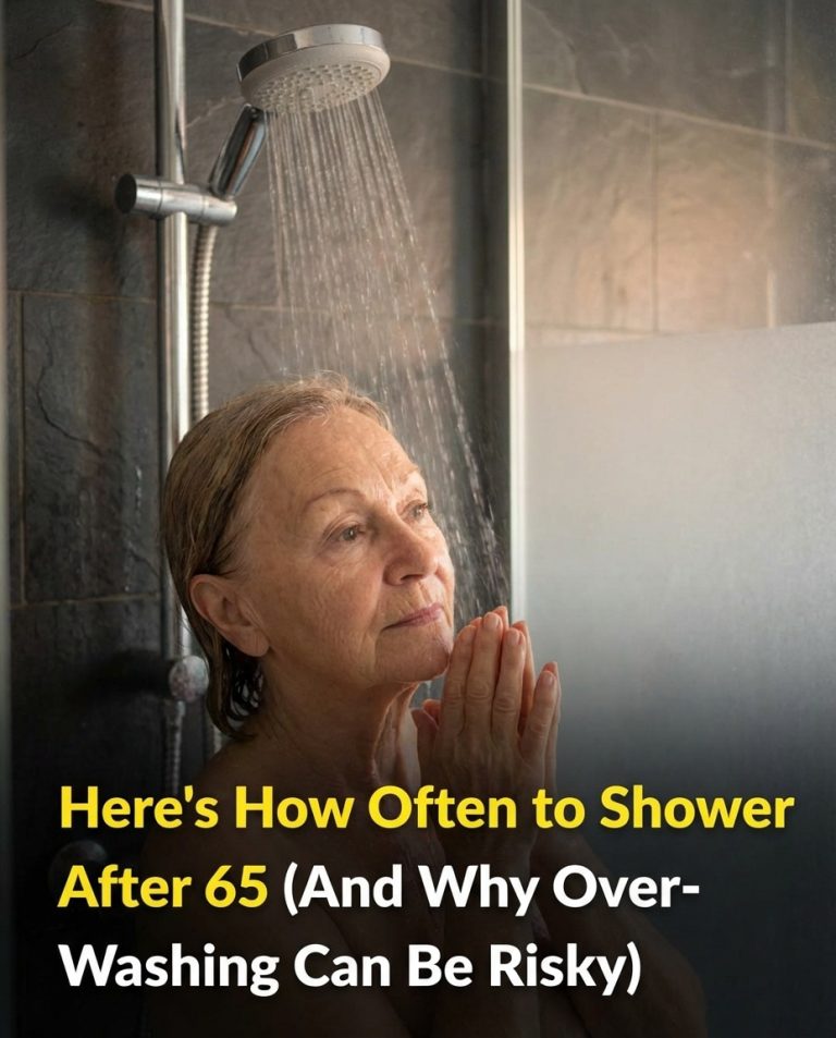 From age 65, how often should you shower