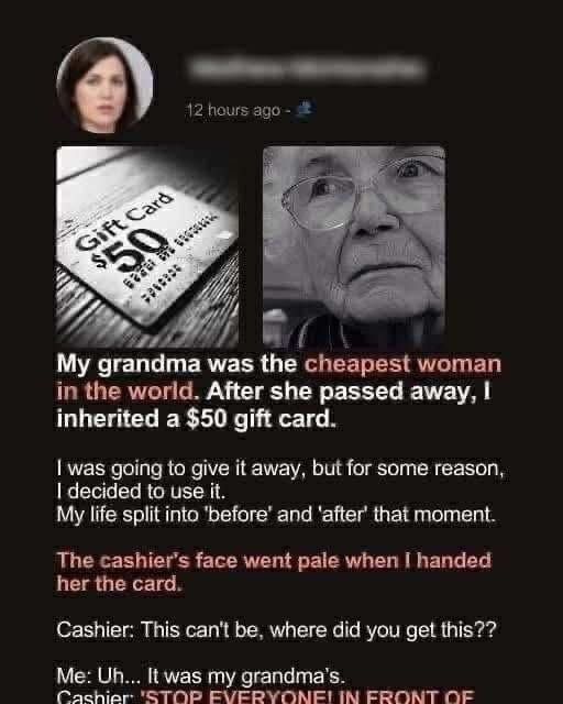 SHE WAS THE CHEAPEST WOMAN