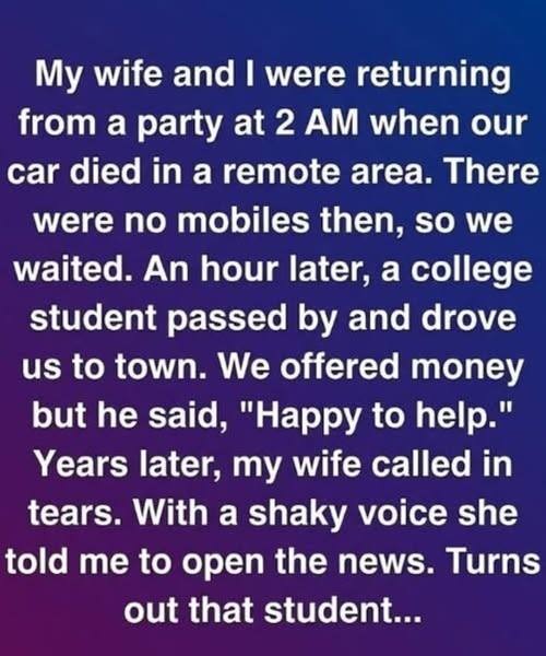 How One Selfless Student Made