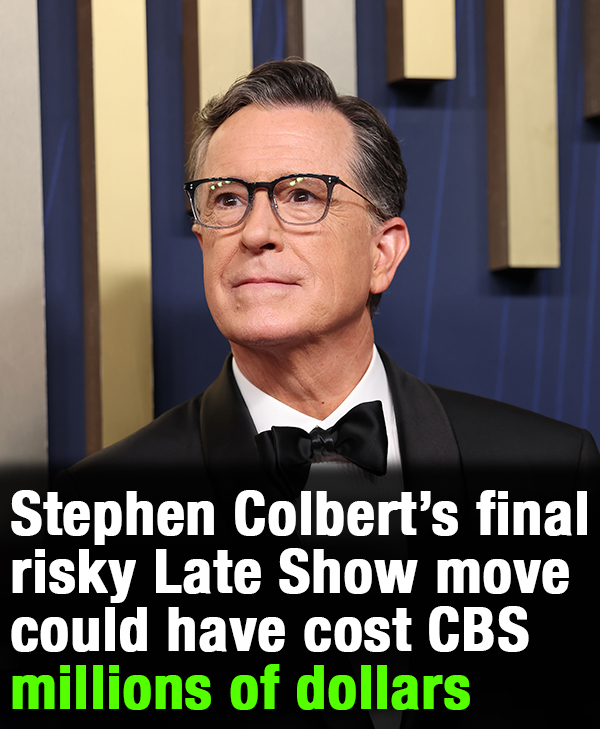 Stephen Colbert’s jab at network on final Late Show