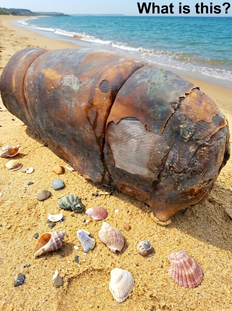 I was walking on the beach when I suddenly