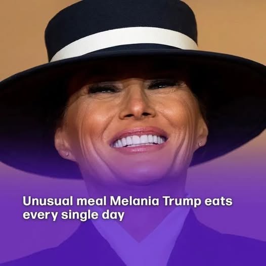 Melania Trump eats the s