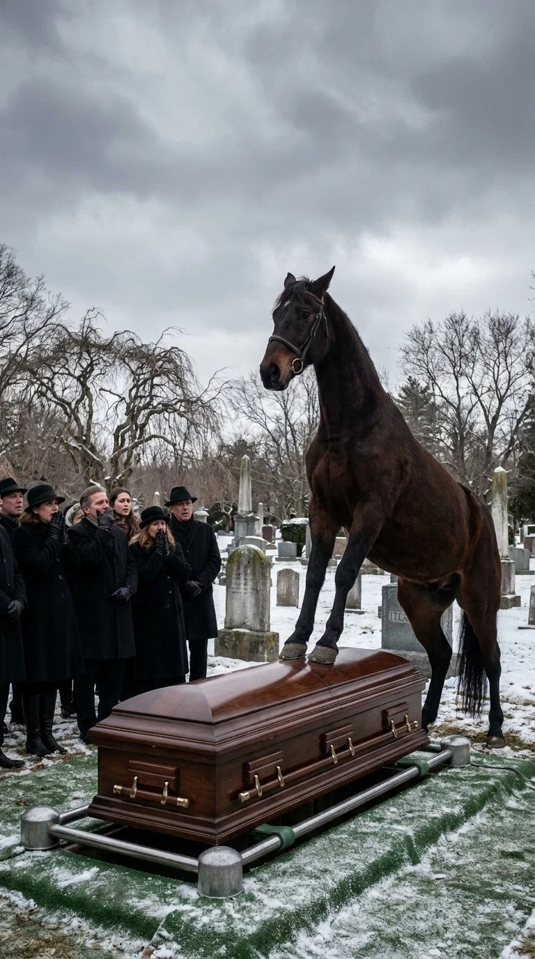 During the funeral of a 60-year-old farmer, his loy