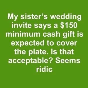 Is It Rude to Ask Wedding Guests for a Minimum