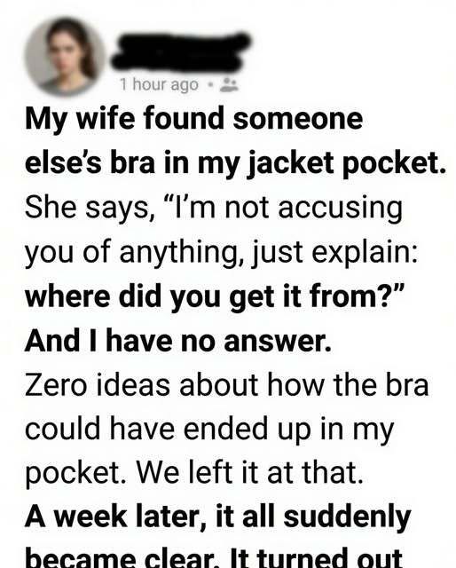 Wife Found A Strange Bra, And One Mistake Nea