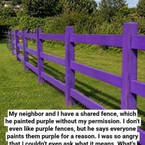 If You Spot a Painted Purple Fence, This 