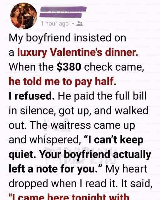 Cruel Valentine Dinner Test Reveals 