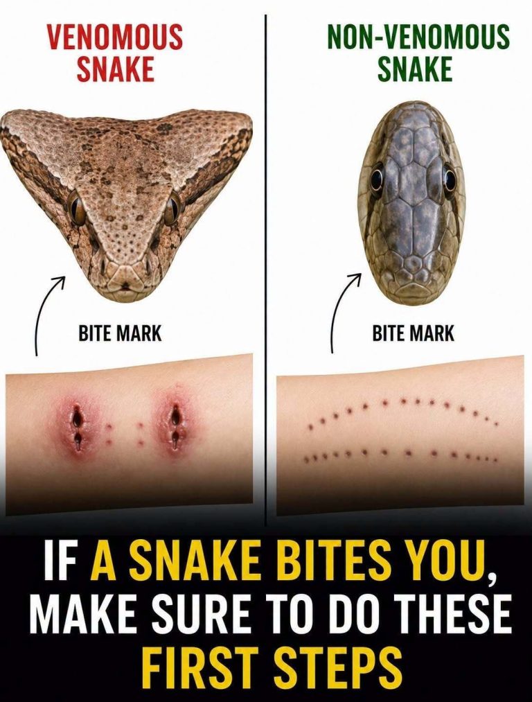When bitten by a snake, you should do thes