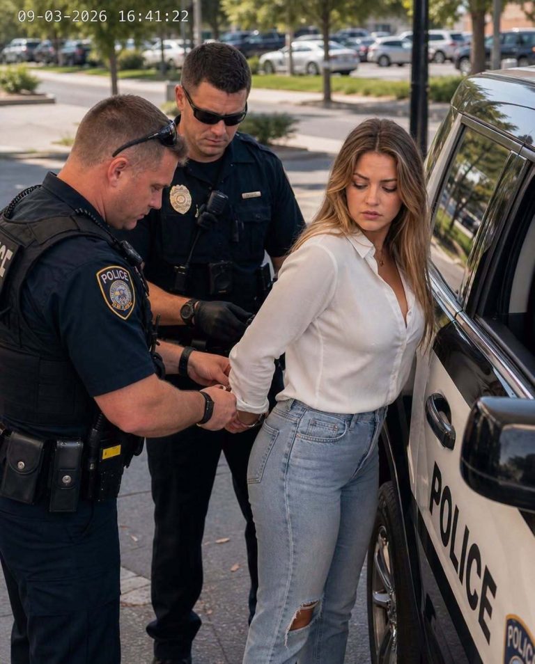 Traffic Officers Stopped a Woman on a Quiet R