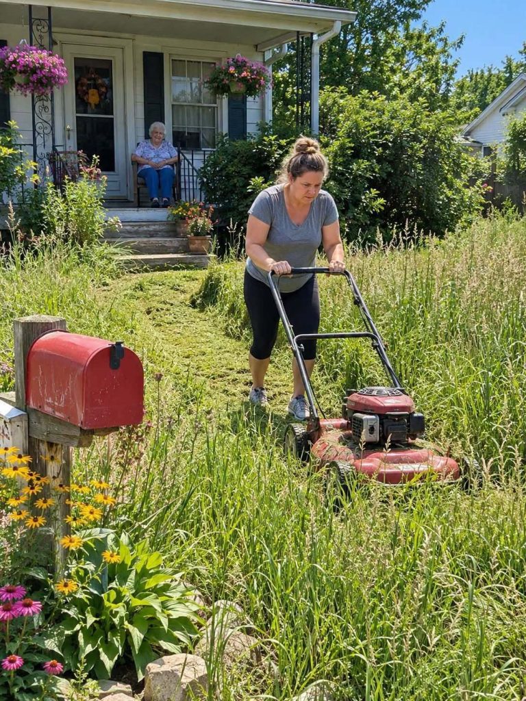 I Helped the Elderly Widow Next Door With Her Ya