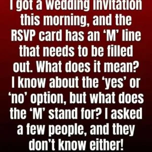 That Mysterious “M” on an RSVP C
