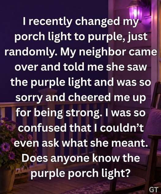 Purple Porch Lights Are Becoming More Common… But