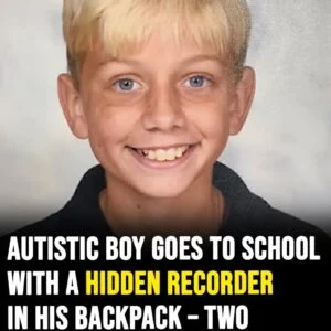 Autistic boy goes to school with a hidden