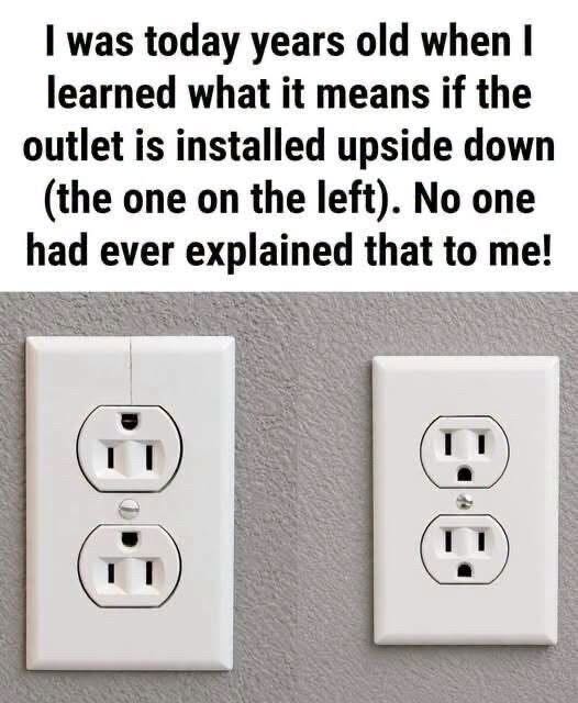 Why Some Wall Outlets Are Installed Upside Do